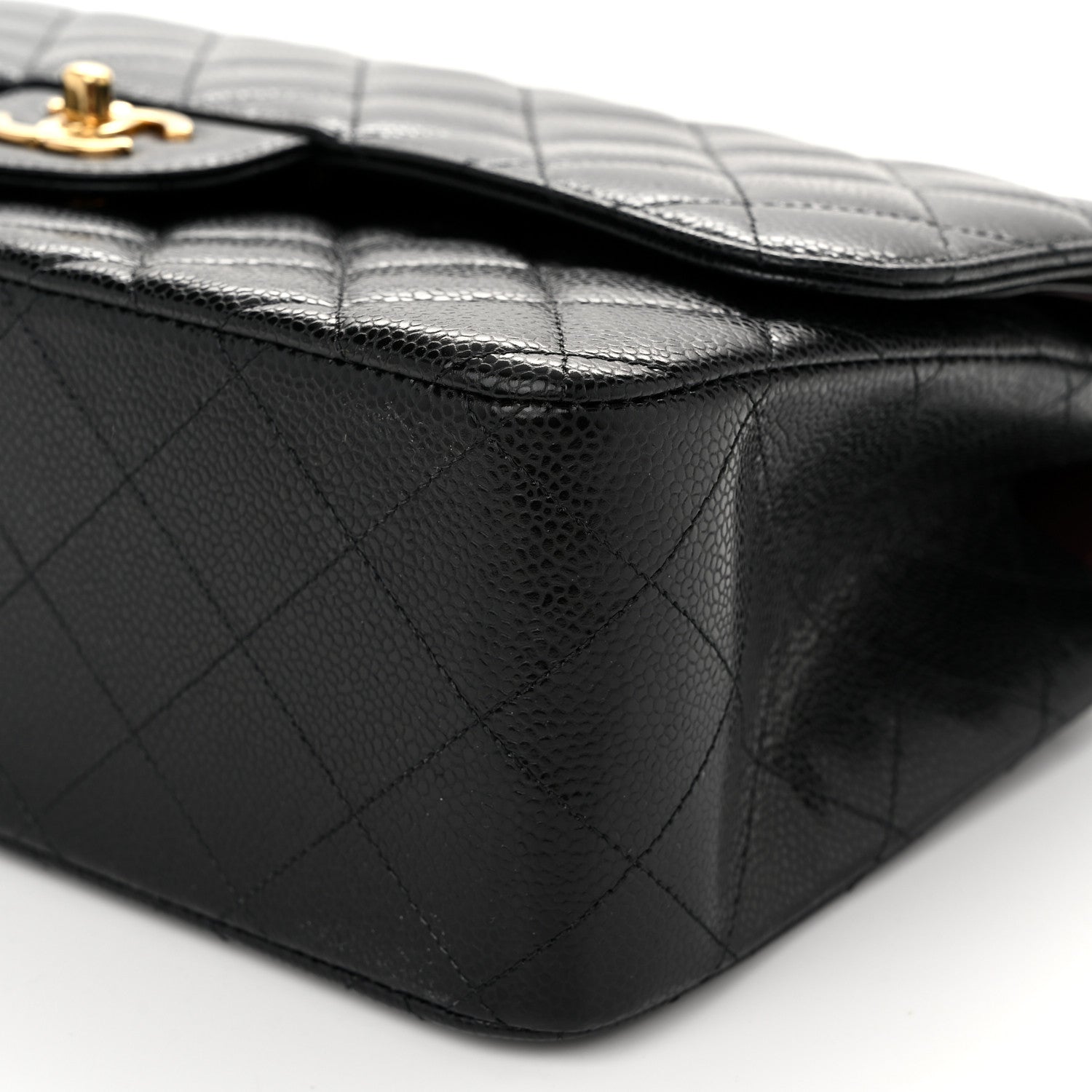 Chanel Caviar Quilted Jumbo Double Flap Black 10 of 11
