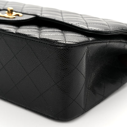 Chanel Caviar Quilted Jumbo Double Flap Black 10 of 11