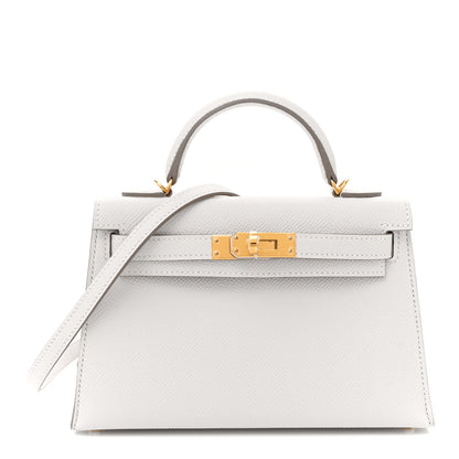 Hermes Epsom Mini Kelly Sellier 20 Gris Pale 1 of 11