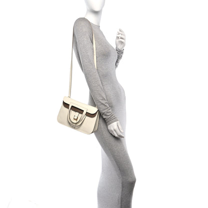Hermes Taurillon Clemence Verso Halzan 25 Mushroom Beige De Weimar 2 of 12