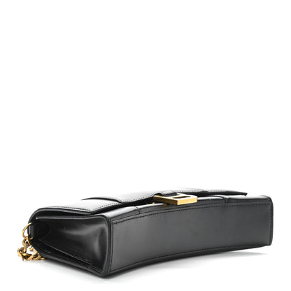 Balenciaga Shiny Box Calfskin Small Hourglass Evening Chain Bag Black 4 of 9