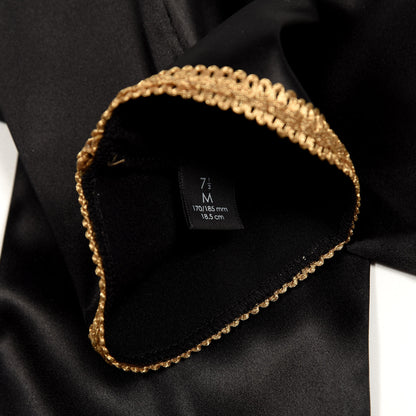 Gucci Satin Stretch Anika Gloves M Black 4 of 4