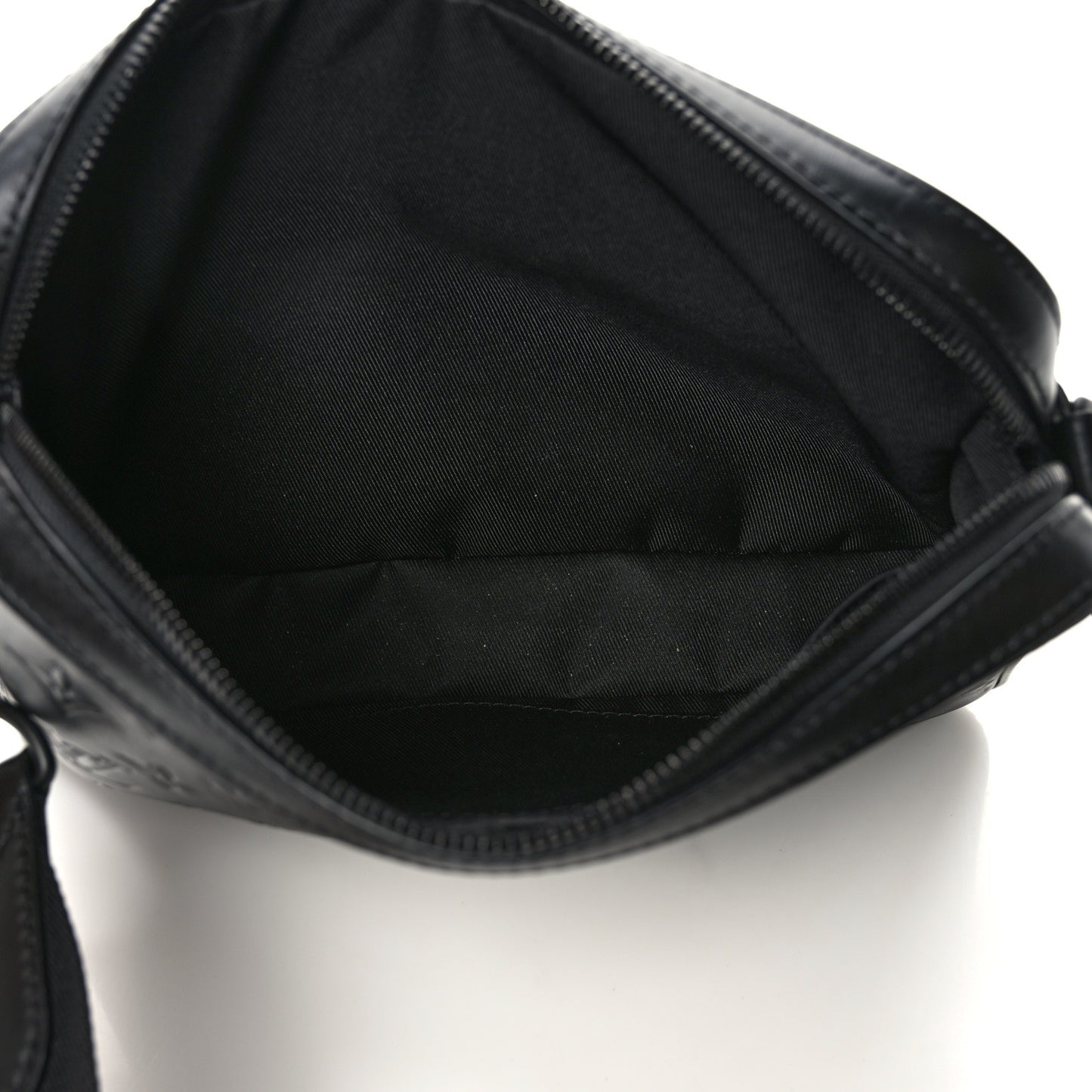 Calfskin Monogram Shadow Duo Messenger Black