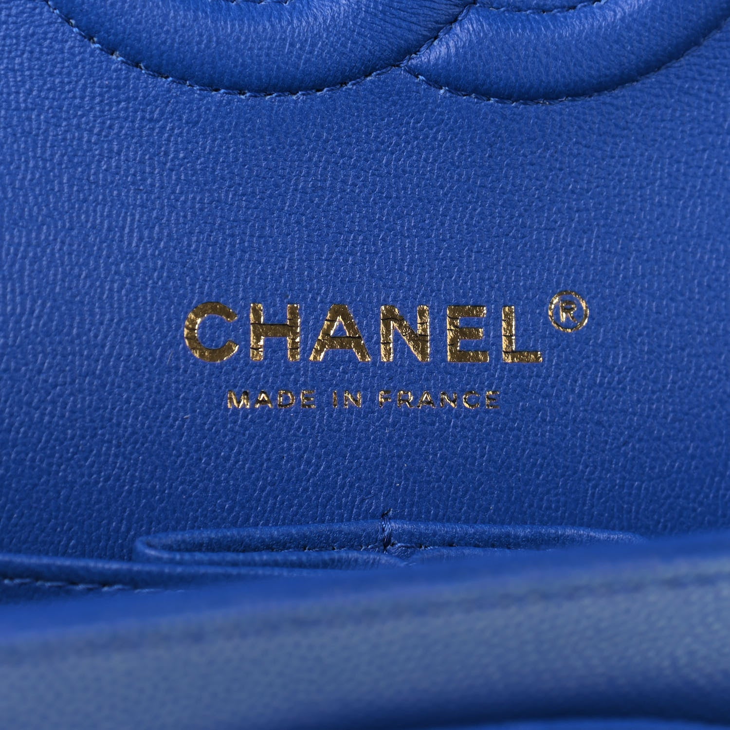 Chanel Iridescent Caviar Quilted Medium Double Flap Blue 8 of 9