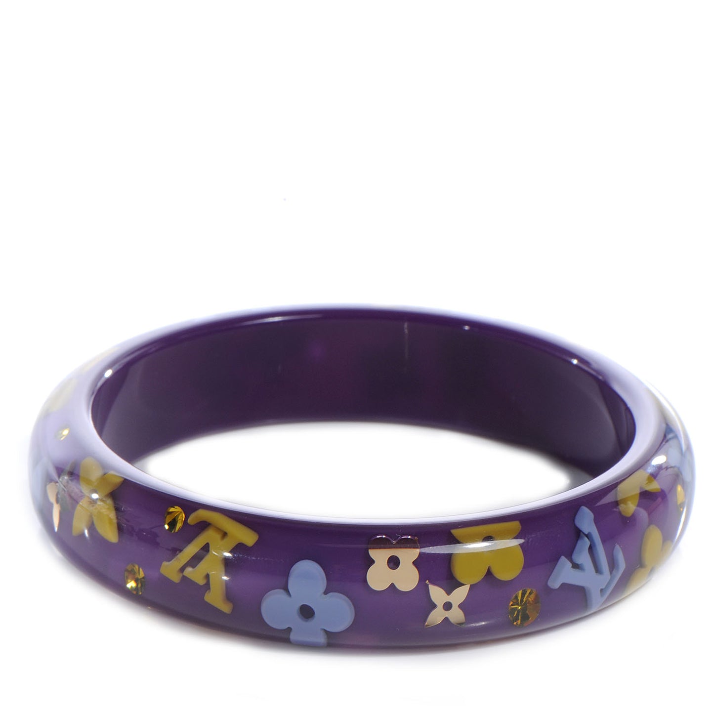 Farandole Strass Bracelet Purple Medium