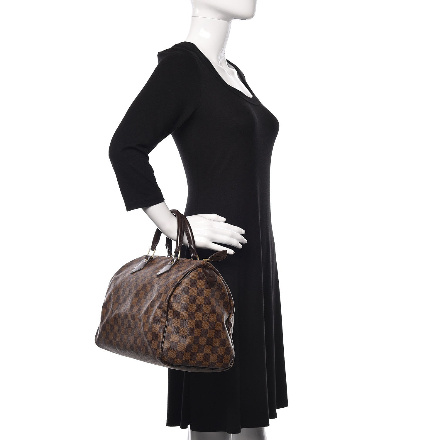 Louis Vuitton Damier Ebene Speedy 30 2 of 9