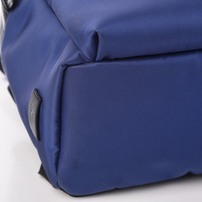 Fendi Nylon Vitello Fur Bag Bug Backpack Blue 8 of 9