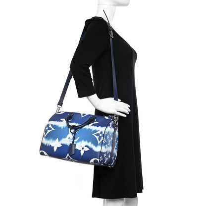 Louis Vuitton Monogram Escale Speedy Bandouliere 30 Blue 2 of 11