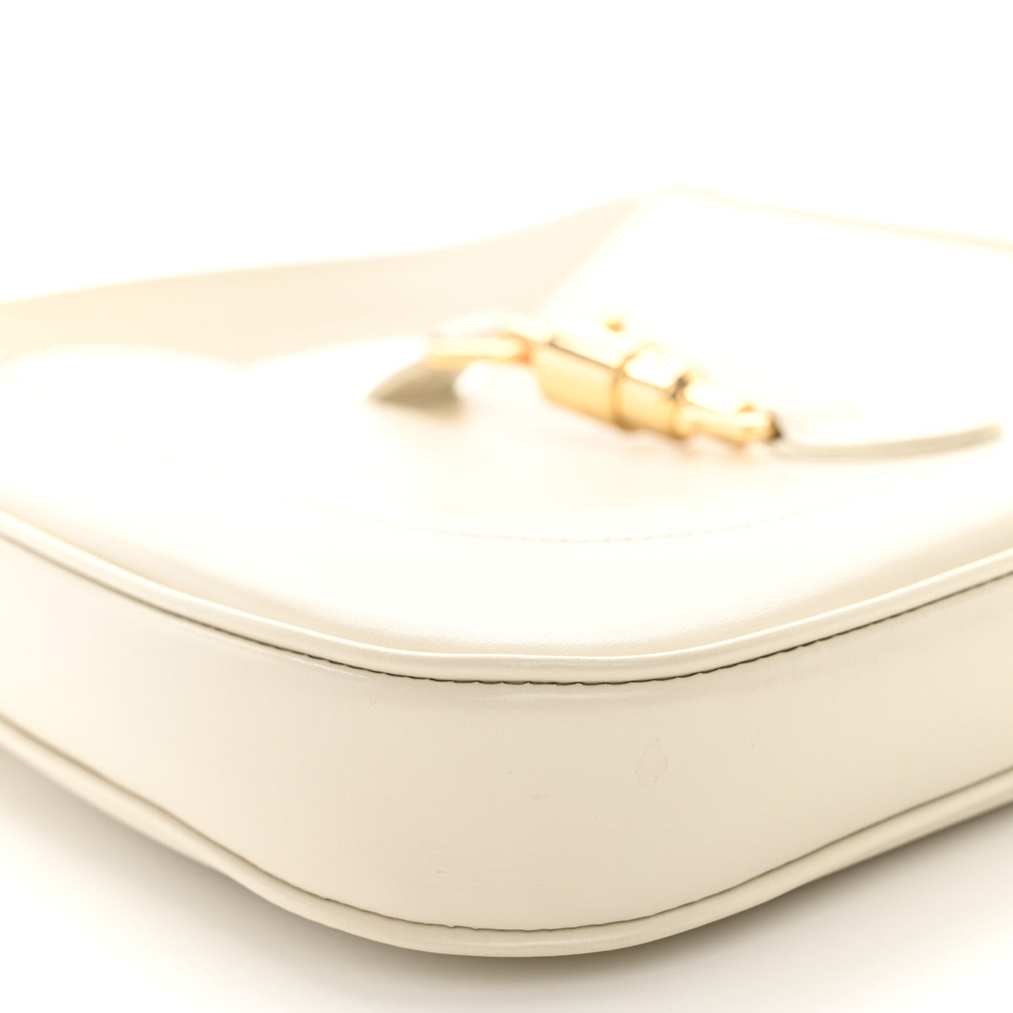 Boarded Dyana Lux Calfskin Small Jackie 1961 Hobo Mystic White