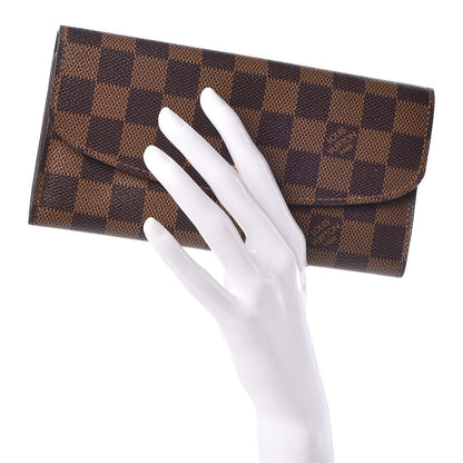Louis Vuitton Damier Ebene Emilie Wallet 2 of 10