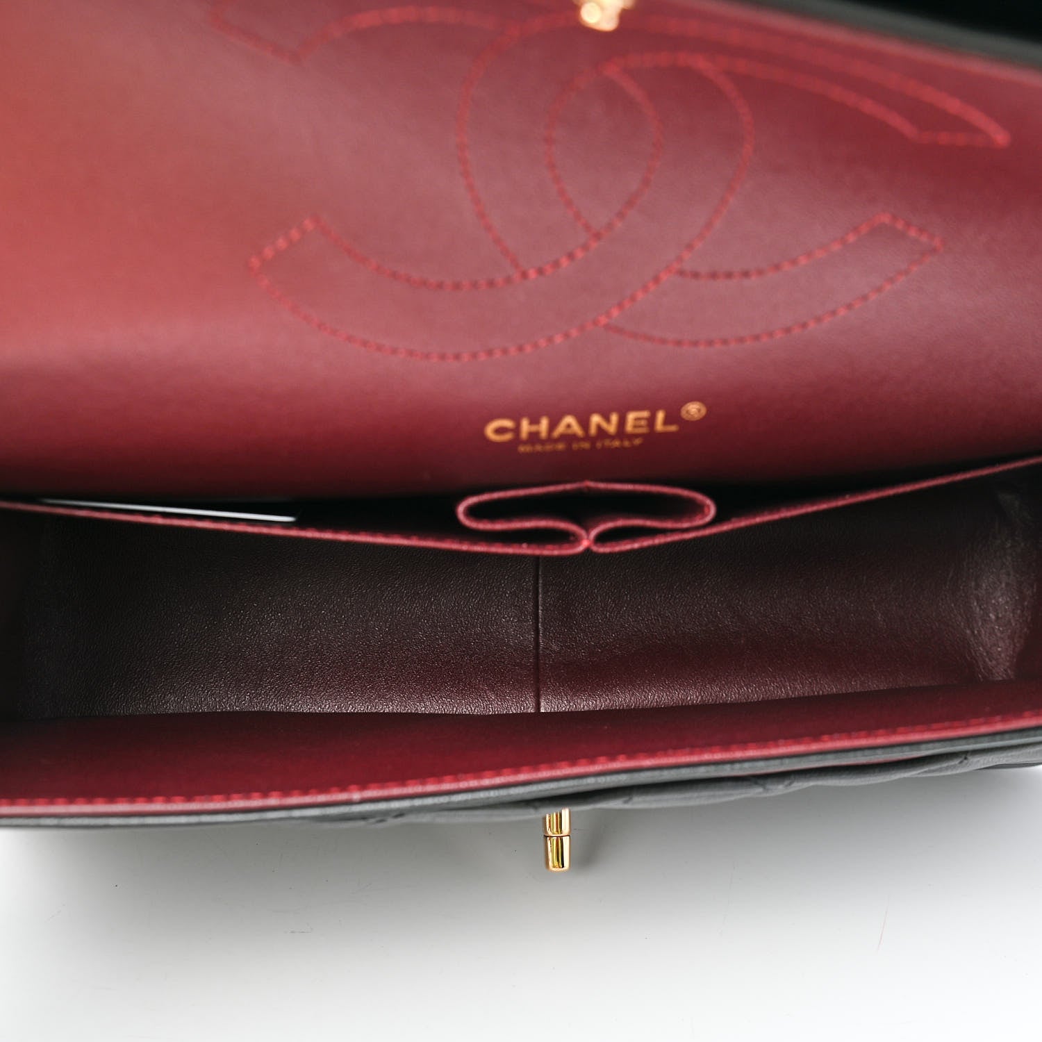 Chanel Lambskin Quilted Jumbo Double Flap Black 5 of 9