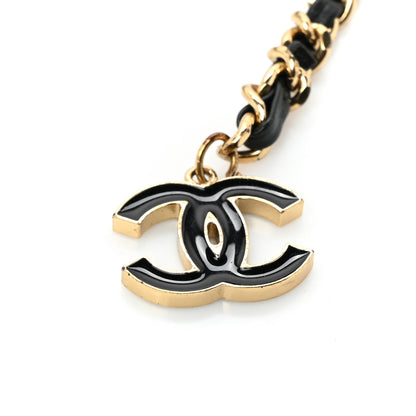 Chanel Lambskin Enamel CC Chain Belt Black Gold 4 of 4