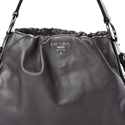 Prada Vitellino Mordo Hobo Grafite Mordore 8 of 11
