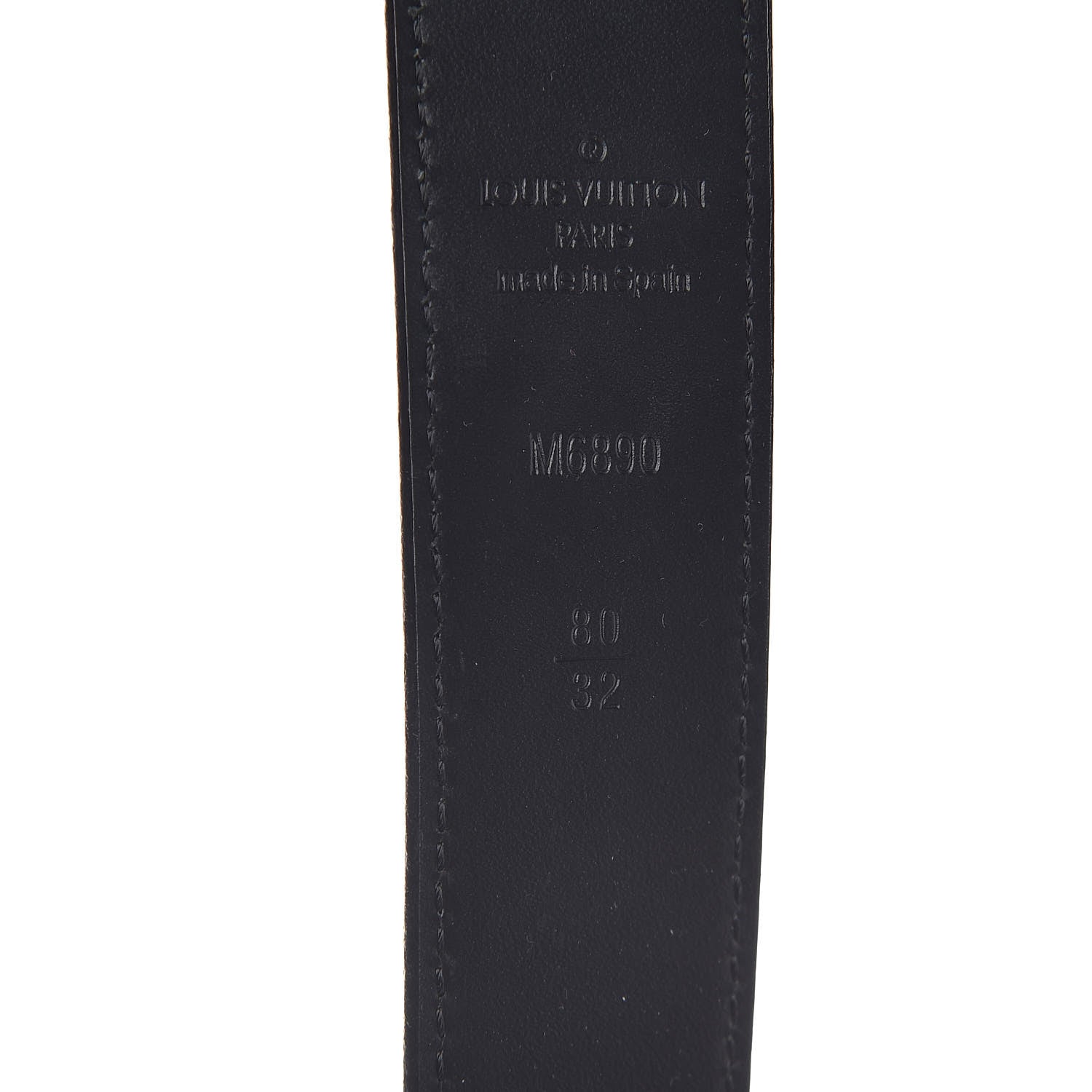 Louis Vuitton Monogram Multicolor LV Cut Reversible Belt 80 32 Black 4 of 6