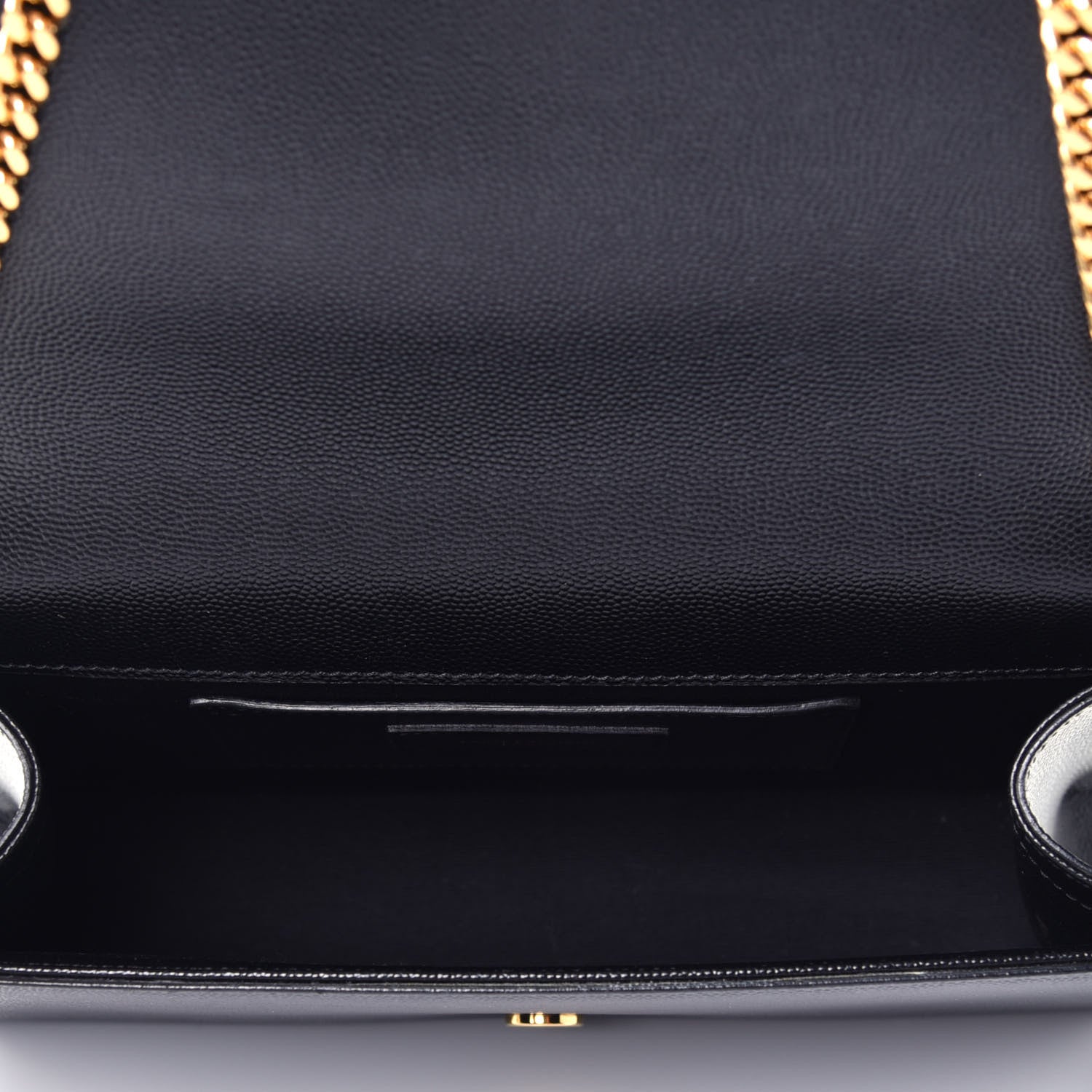 Saint Laurent Grain De Poudre Medium Classic Monogram Kate Satchel Black 5 of 9