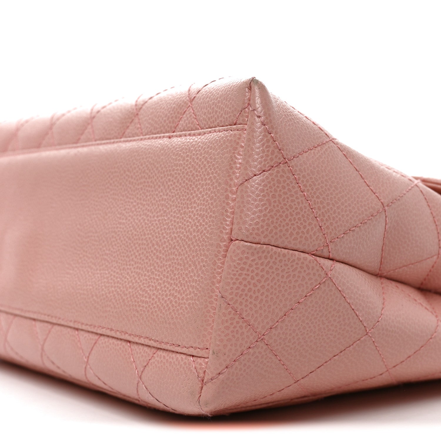 Chanel Caviar Quilted Jumbo Kelly Flap Pink 10 of 10