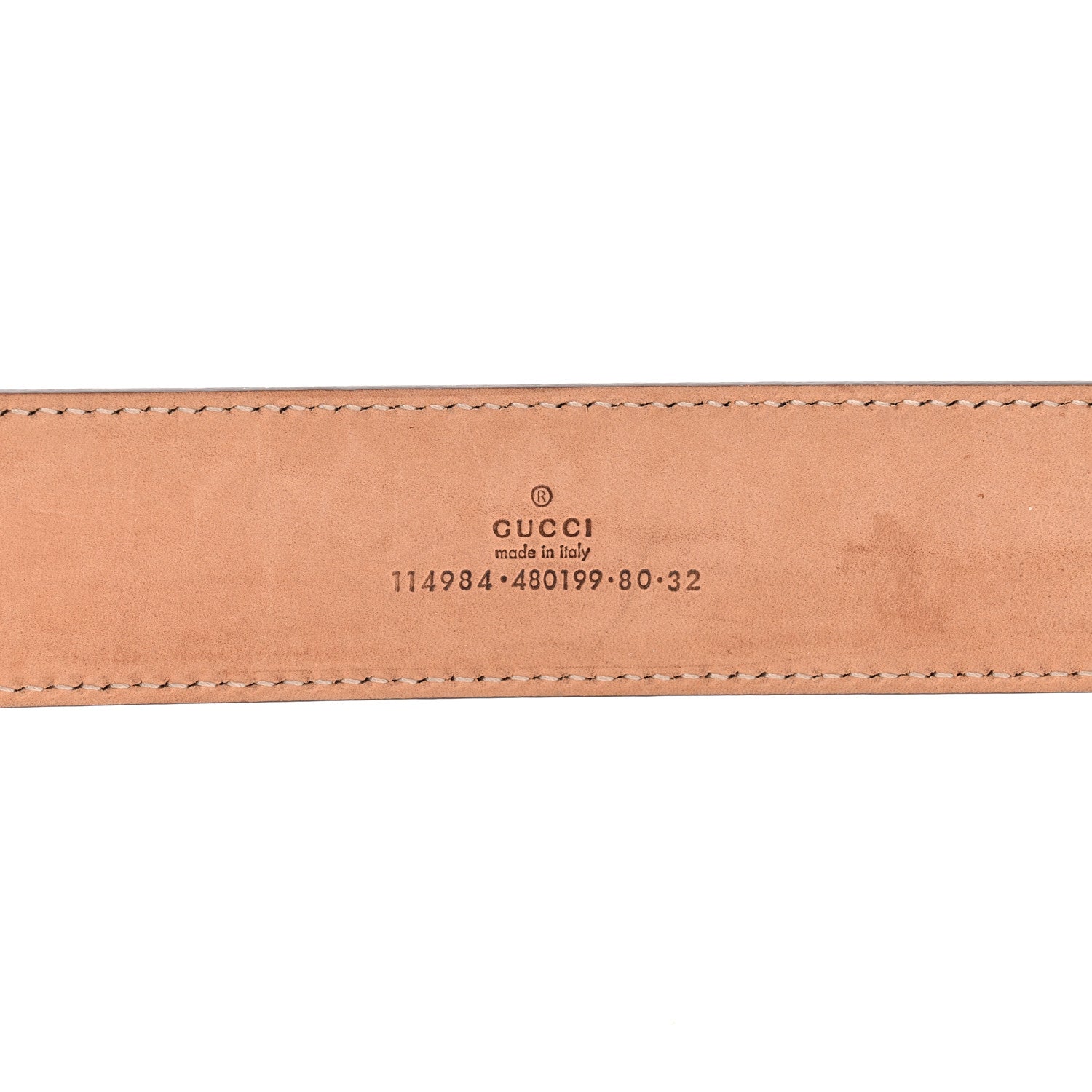 Gucci Imprime Monogram Interlocking G Belt 80 32 Military 5 of 10