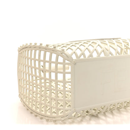 Fendi Recycled Plastic Vitello Liberty Matte Medium Fendi Basket White Ice 7 of 8
