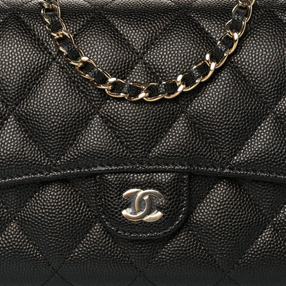 Chanel Caviar Quilted Phone Holder Wallet on Removable Chain Black 9 of 12
