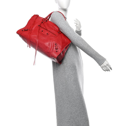 Balenciaga Agneau Classic Hardware Work Rouge Coquelicot 2 of 10