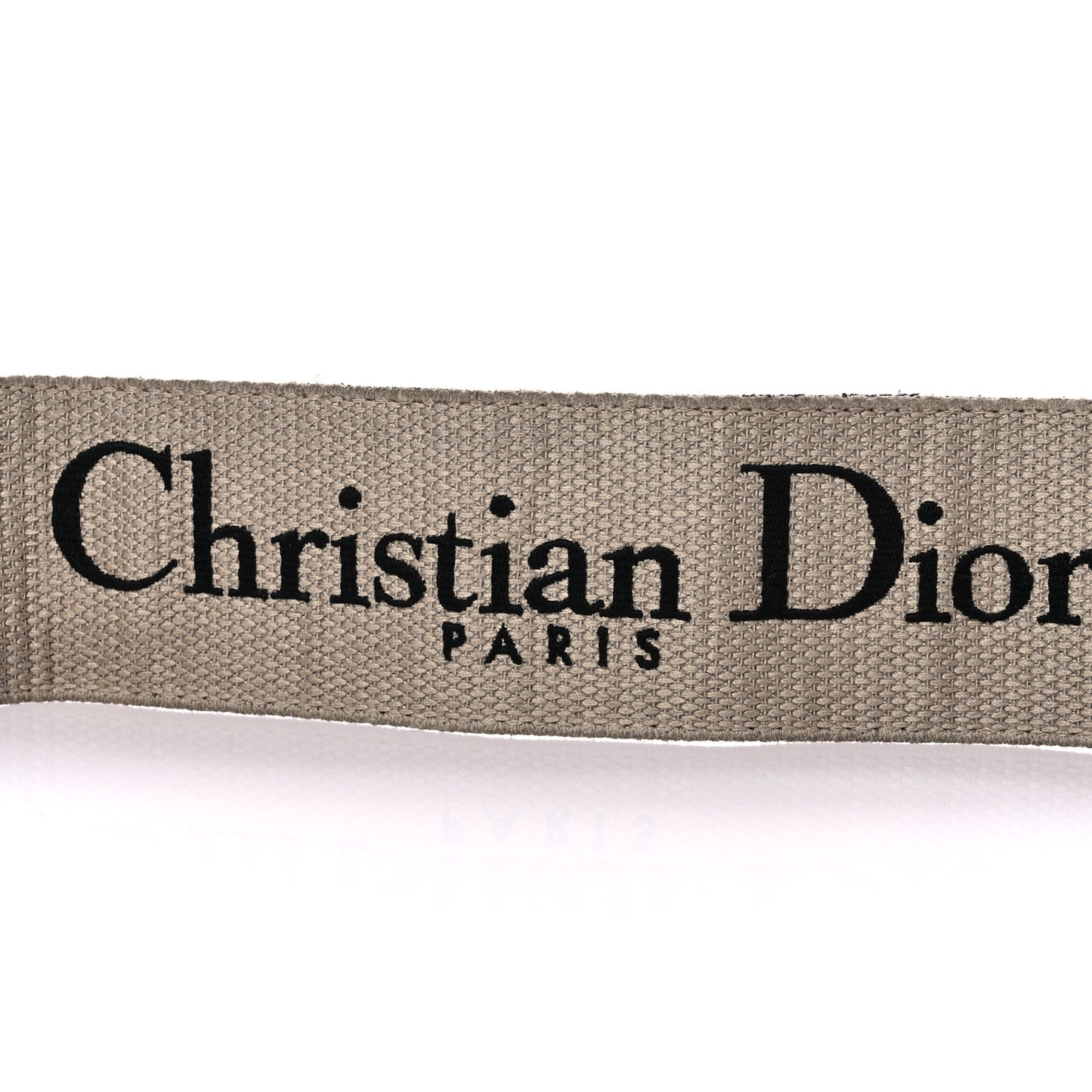 Canvas Embroidered Shoulder Strap Black