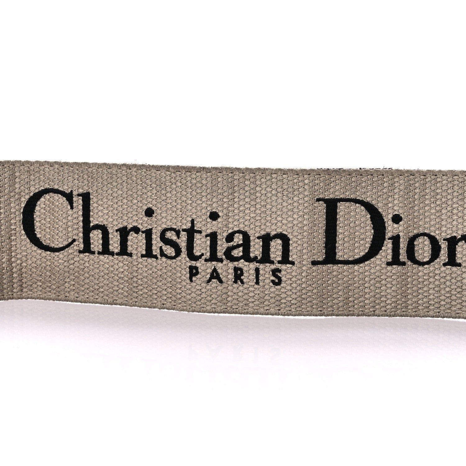 Christian Dior Canvas Embroidered Shoulder Strap Black 3 of 8