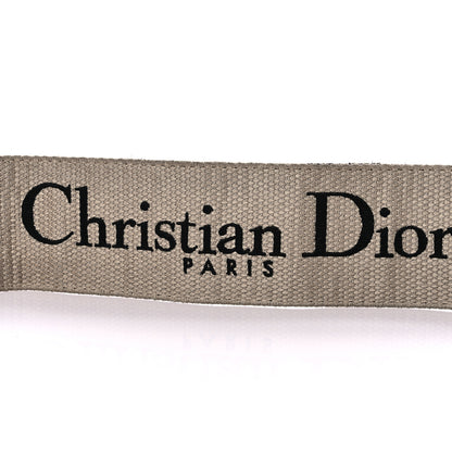 Christian Dior Canvas Embroidered Shoulder Strap Black 3 of 8