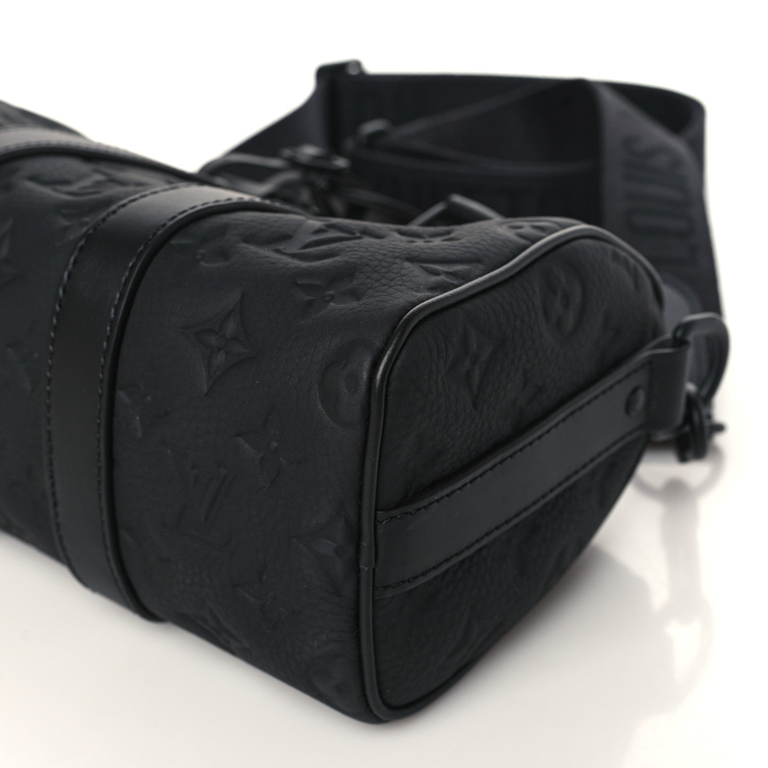 Louis Vuitton Monogram Taurillon Keepall Bandouliere 25 Black 8 of 9