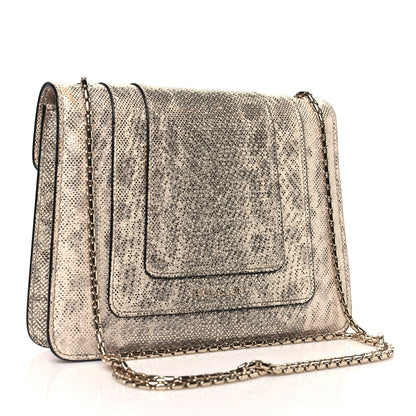 Bulgari Metallic Karung Serpenti Forever Crossbody Gold 3 of 9