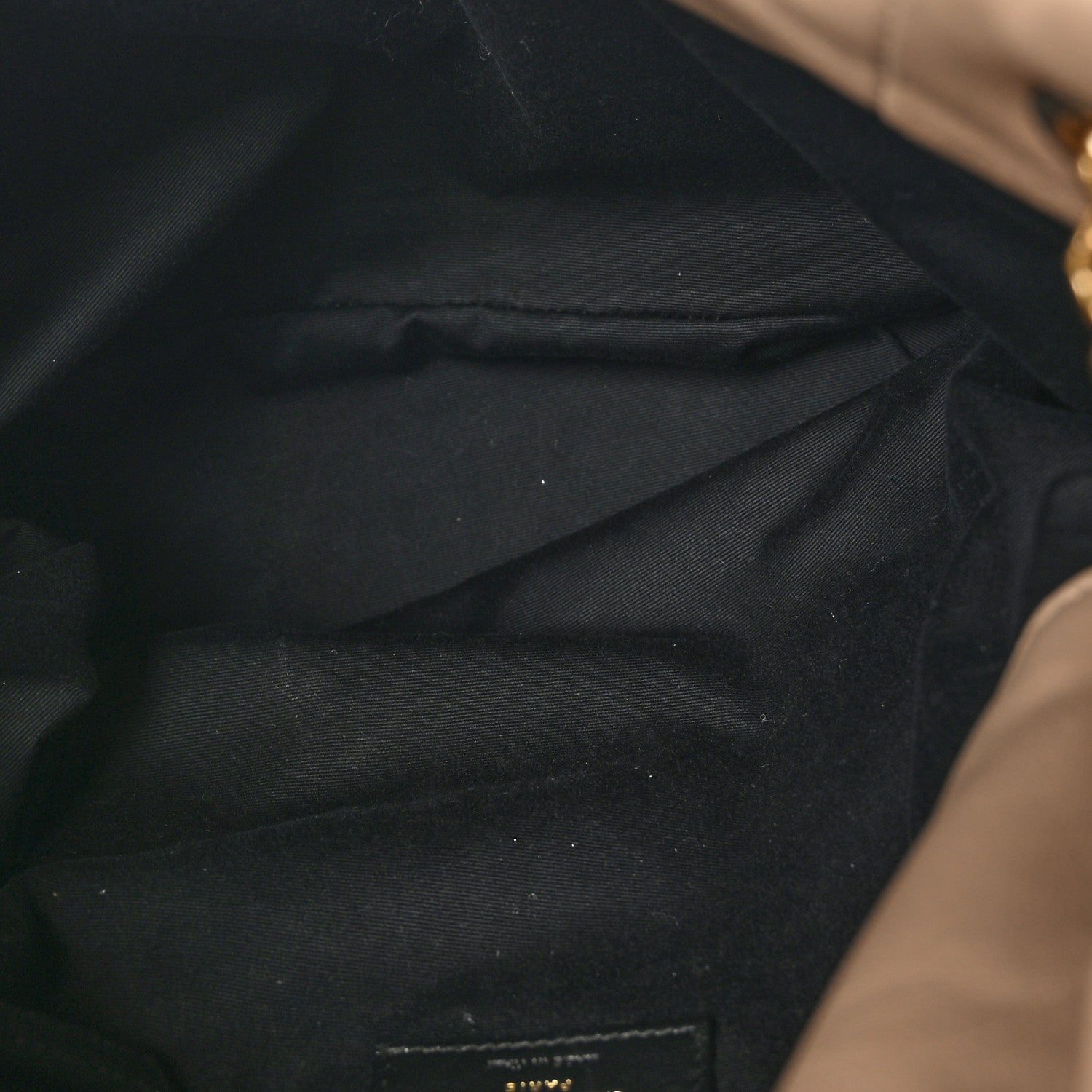 Saint Laurent Lambskin Quilted Medium Loulou Puffer Monogram Chain Satchel Dark Beige 5 of 9