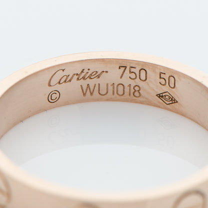 Cartier 18K Pink Gold 3.5mm LOVE Wedding Band Ring 50 5.25 4 of 5