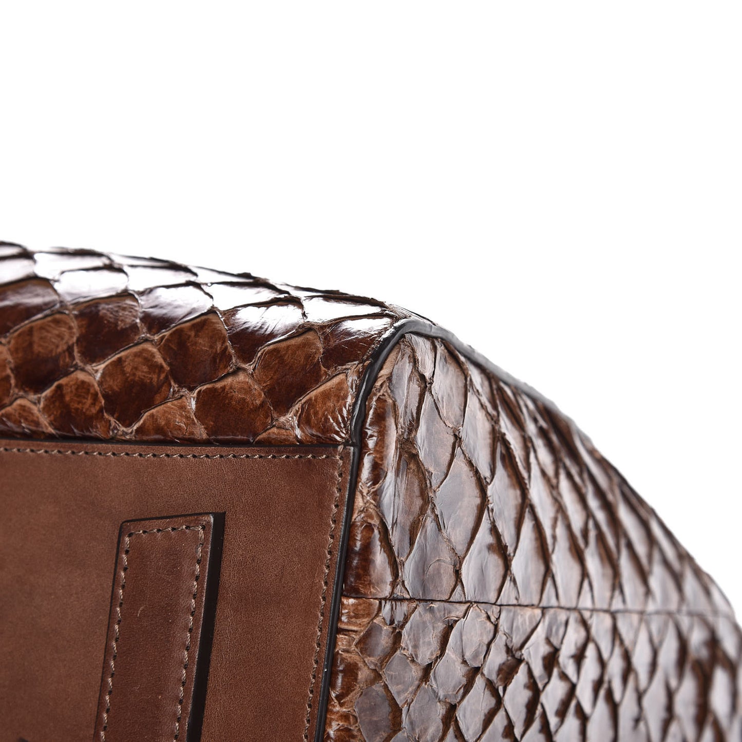 Calfskin Pirarucu Large Antigona Brown
