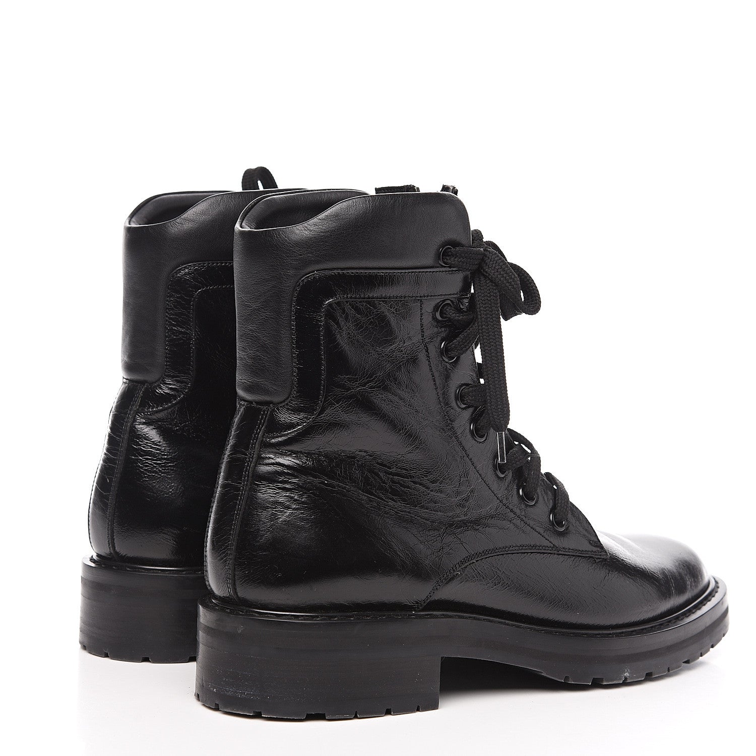 Saint Laurent Calfskin William Double-Laced Boot 40.5 Black 4 of 8