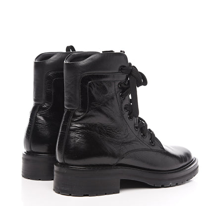 Saint Laurent Calfskin William Double-Laced Boot 40.5 Black 4 of 8