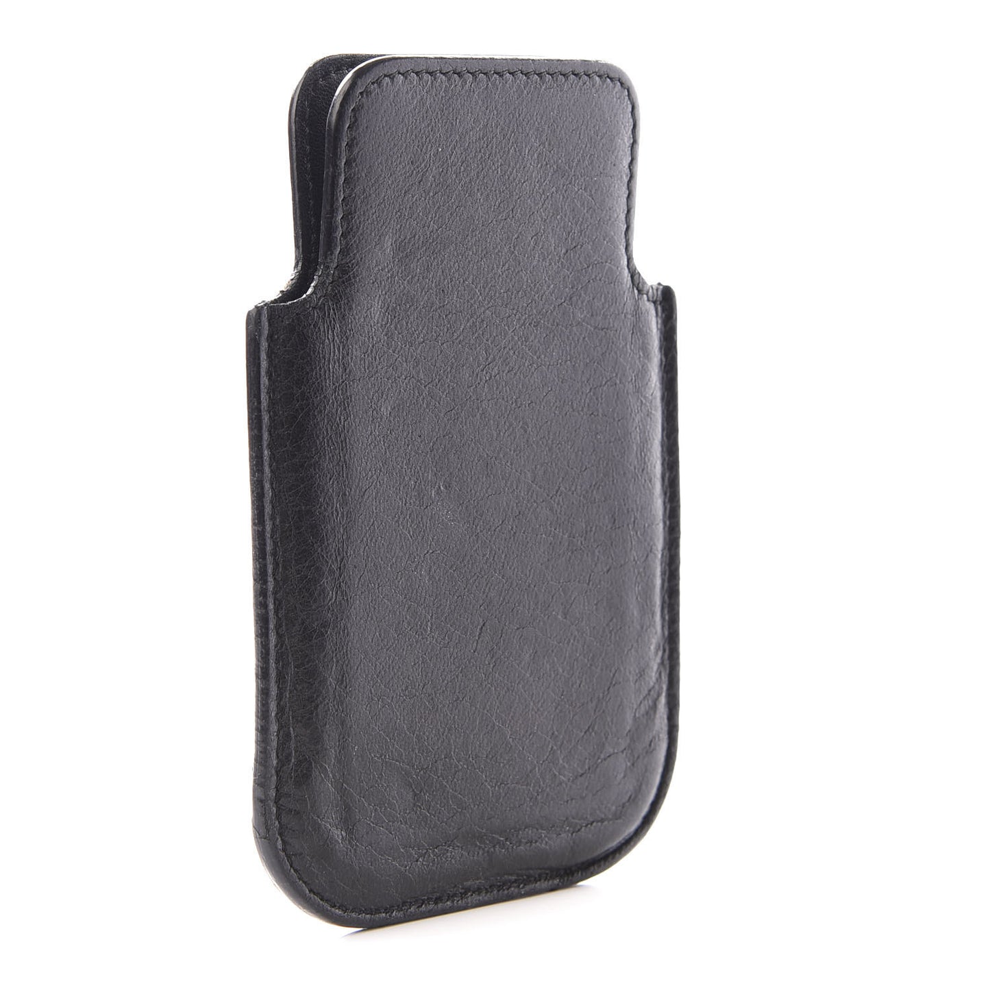 Agneau Classic Hardware Smart Phone Pouch Black