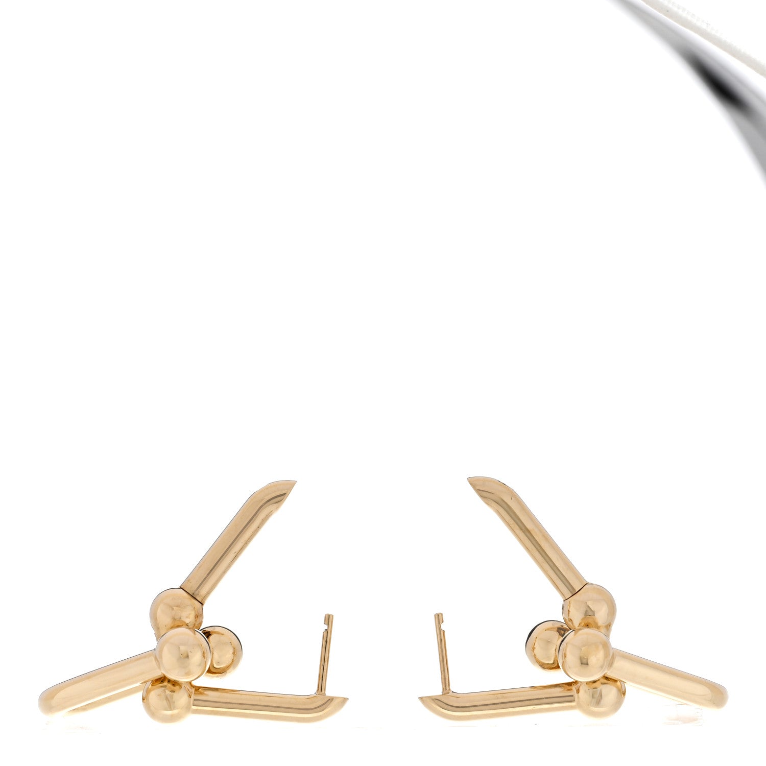 Tiffany 18K Yellow Gold Large HardWear Link Earrings 3 of 5