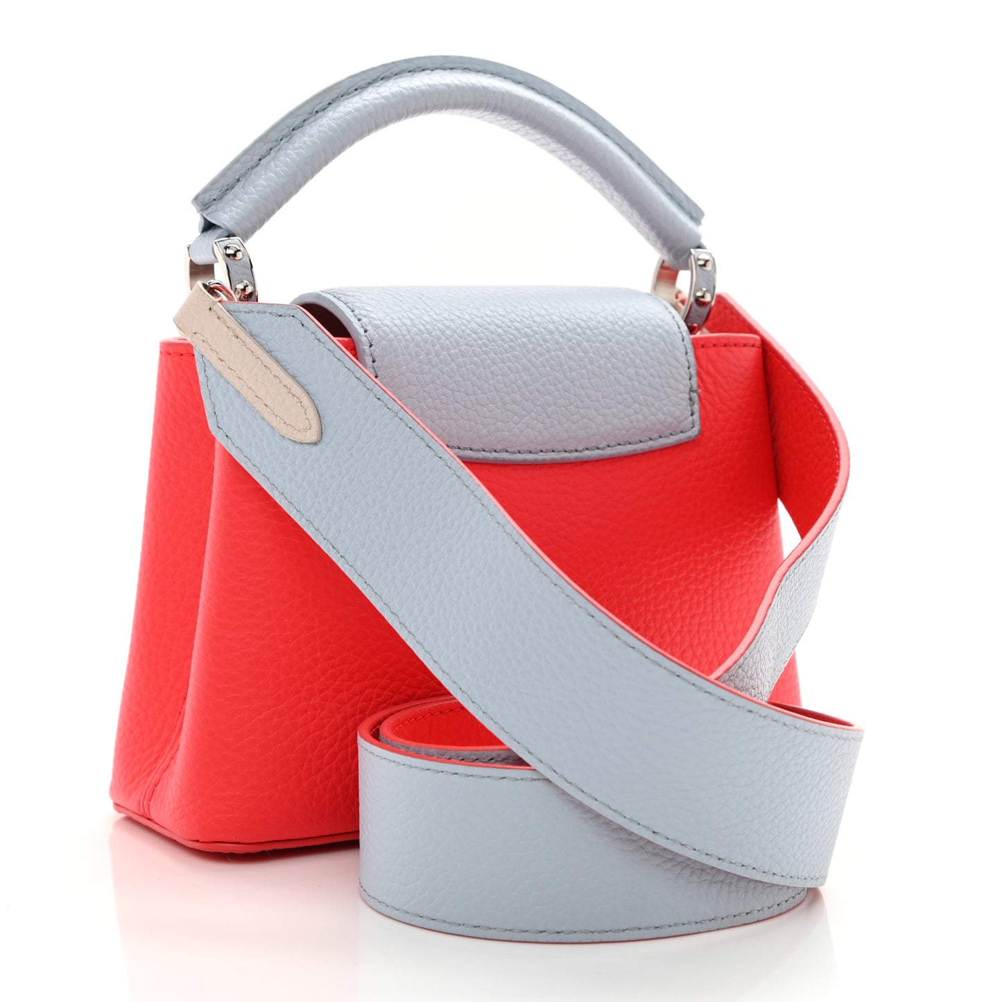 Taurillon Capucines Mini Coral Olympe Blue