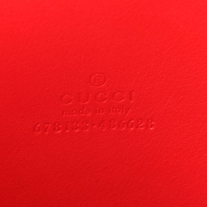 Gucci Calfskin Suede Snakeskin Valentines Day Small Heart Bag Red Pink Multicolor 6 of 9