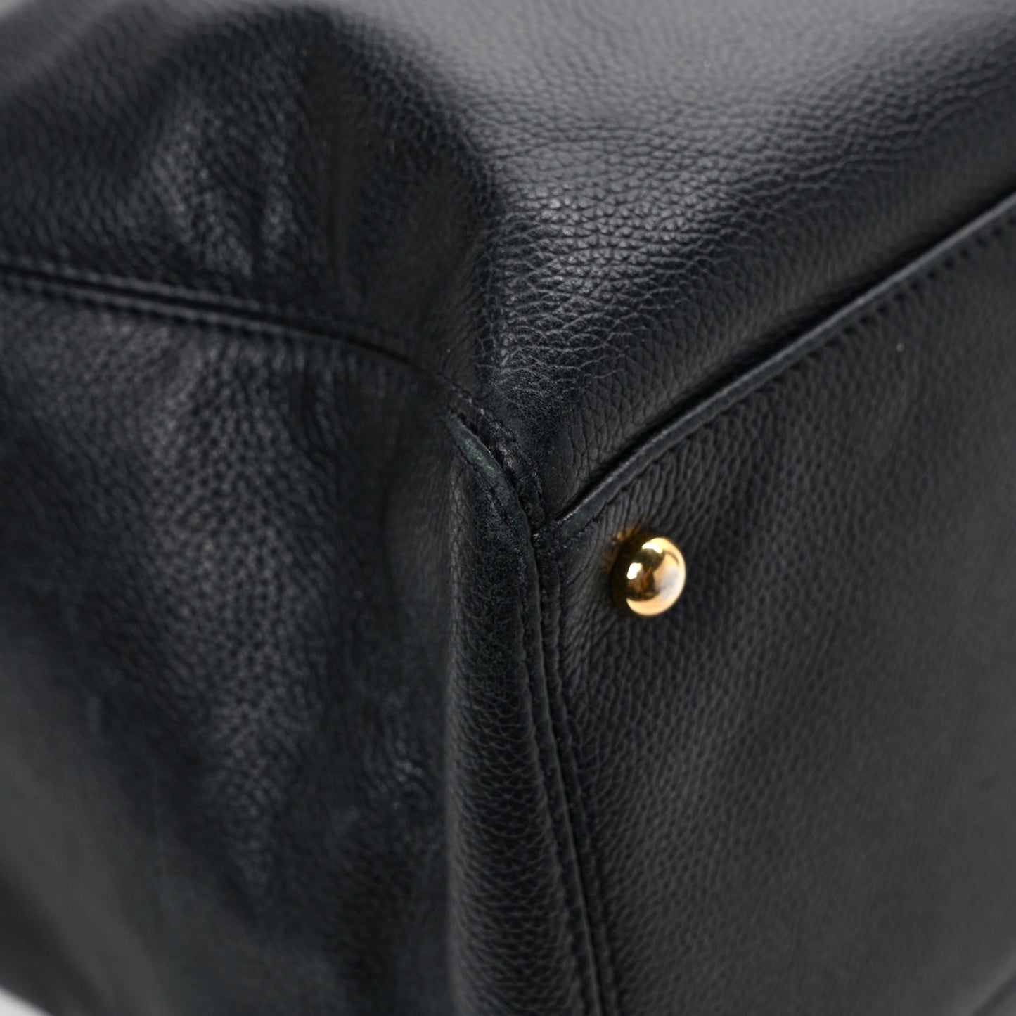 Calfskin Cerf Executive Shopper Tote Black