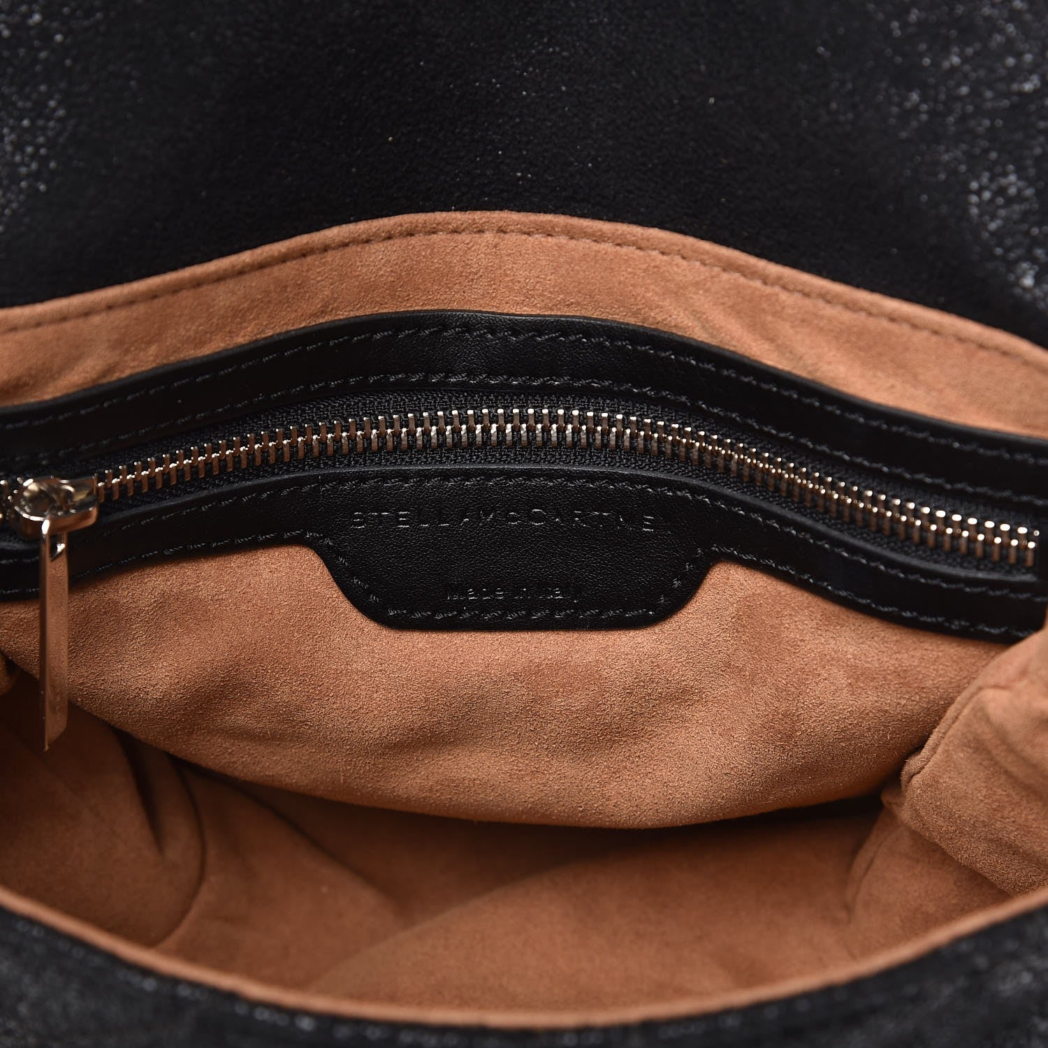 Stella McCartney Shaggy Deer Quilted Small Beckett Chain Shoulder Bag Black 6 of 9
