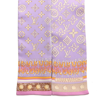 Louis Vuitton Silk Monogram Map Bandeau Lilac 2 of 4