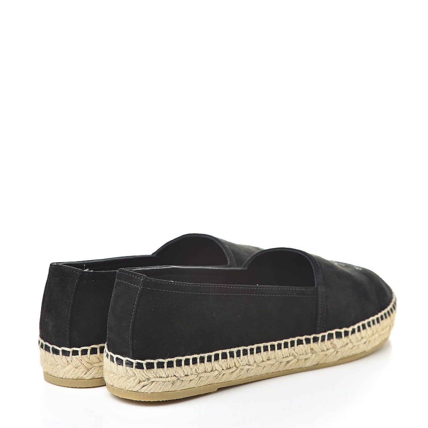 Suede Monogram Espadrilles 37.5 Black