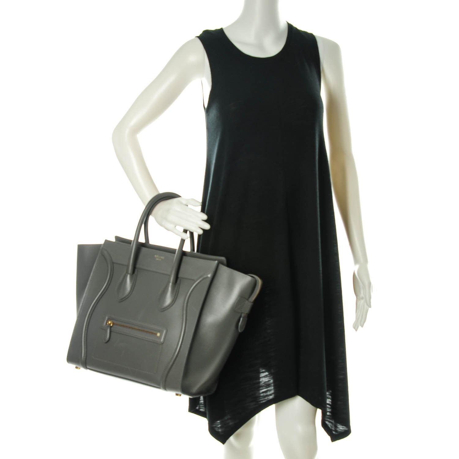 Celine Palmelato Mini Luggage Smoke 2 of 9