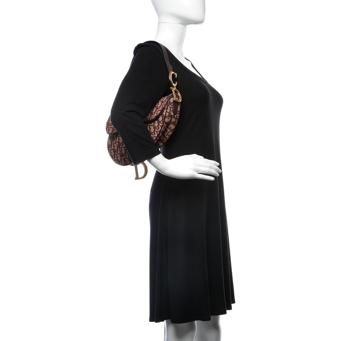 Oblique Saddle Bag Burgundy