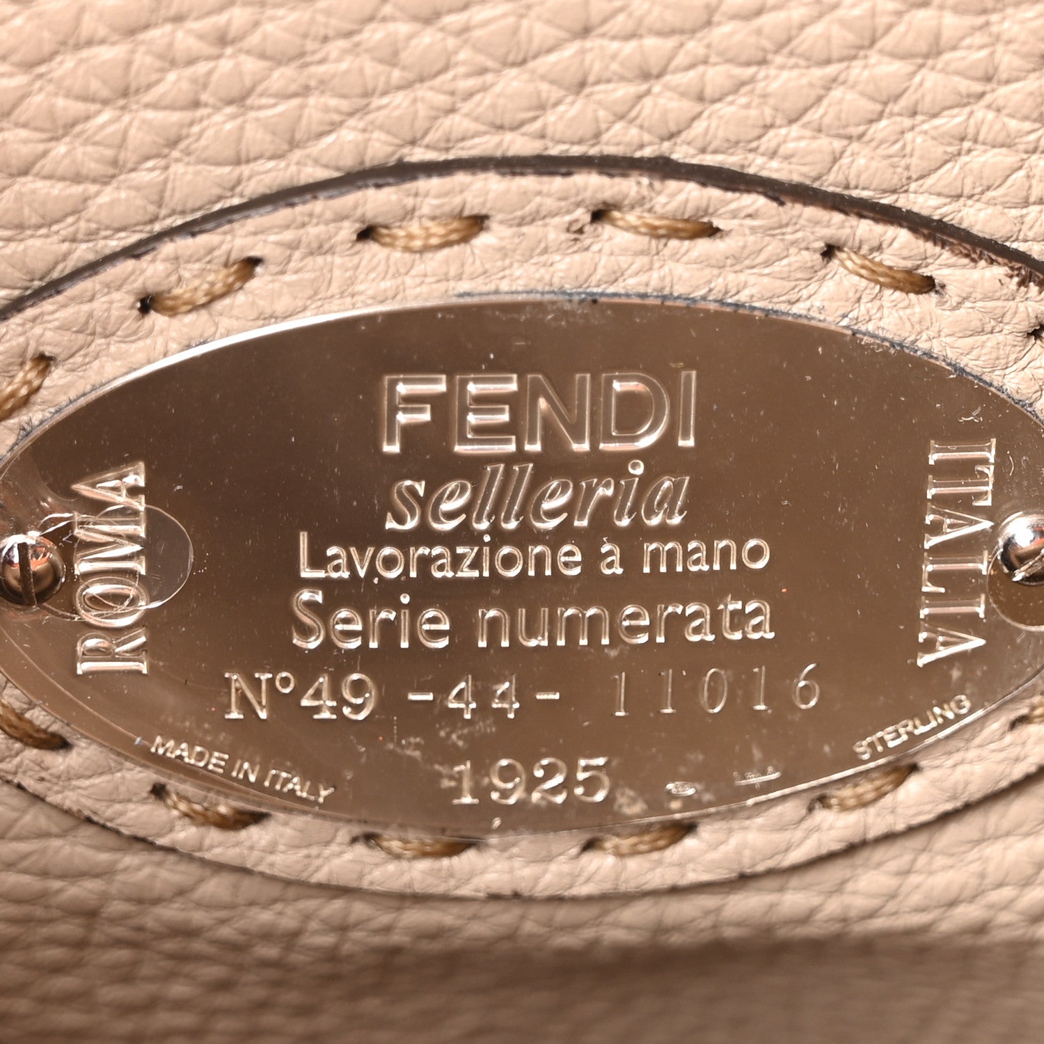 Fendi Cuoio Romano Selleria Bi-Color Medium Peekaboo Iconic