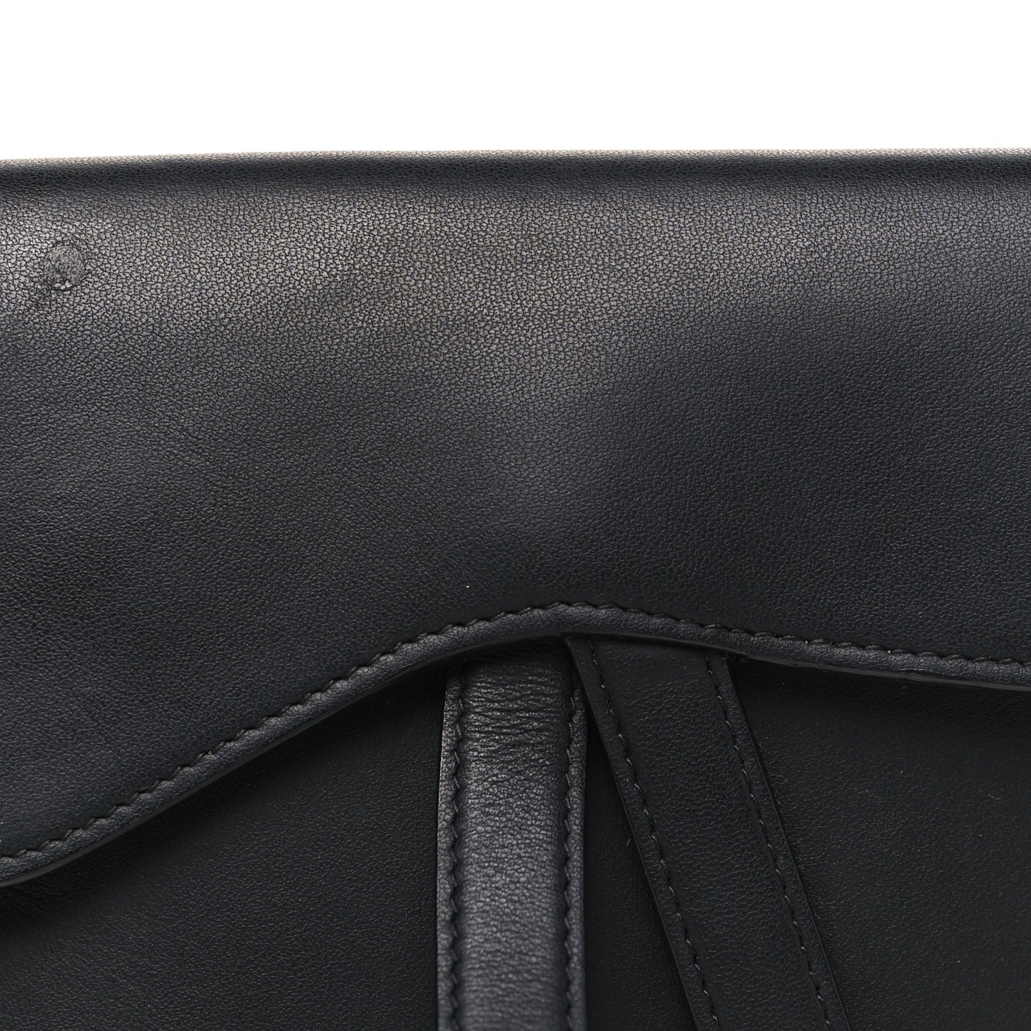 Ultra Matte Calfskin Saddle Belt Bag Black
