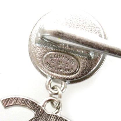 Chanel Crystal CC Barrette Silver 3 of 4