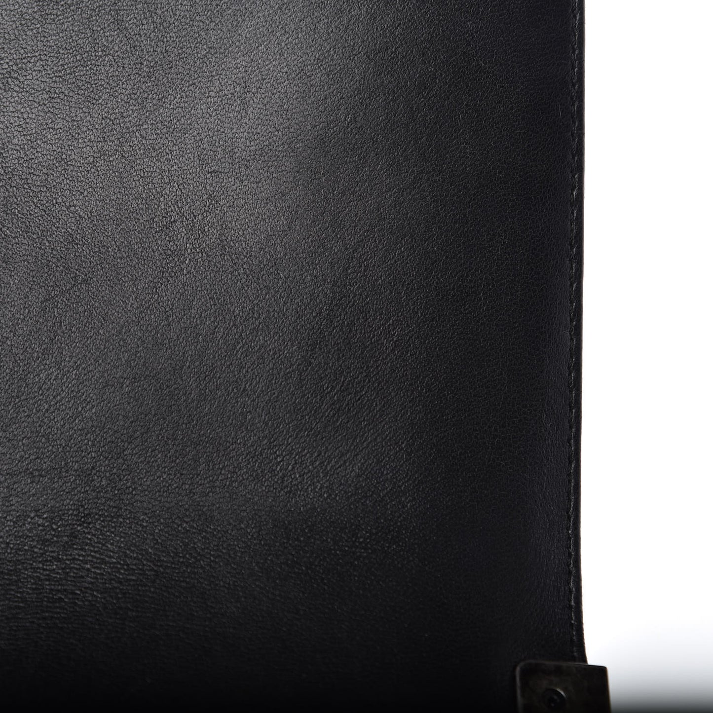 Lambskin Quilted Medium Boy Flap Black