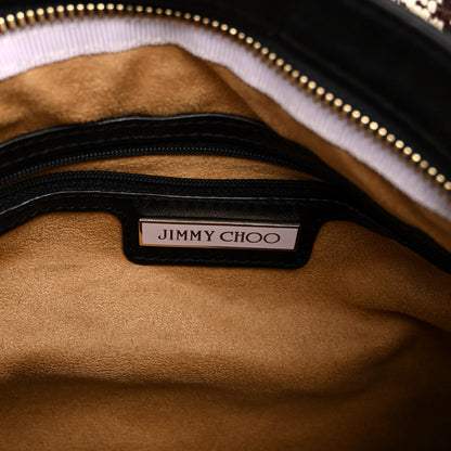 Jimmy Choo Nappa Snakeskin Trim Sky Hobo Black 6 of 9