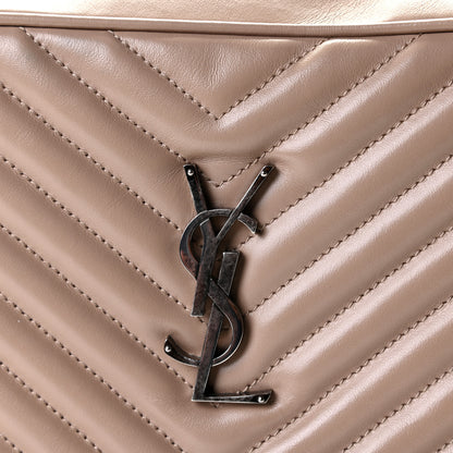 Saint Laurent Calfskin Matelasse Monogram Lou Camera Bag Dark Beige 8 of 9